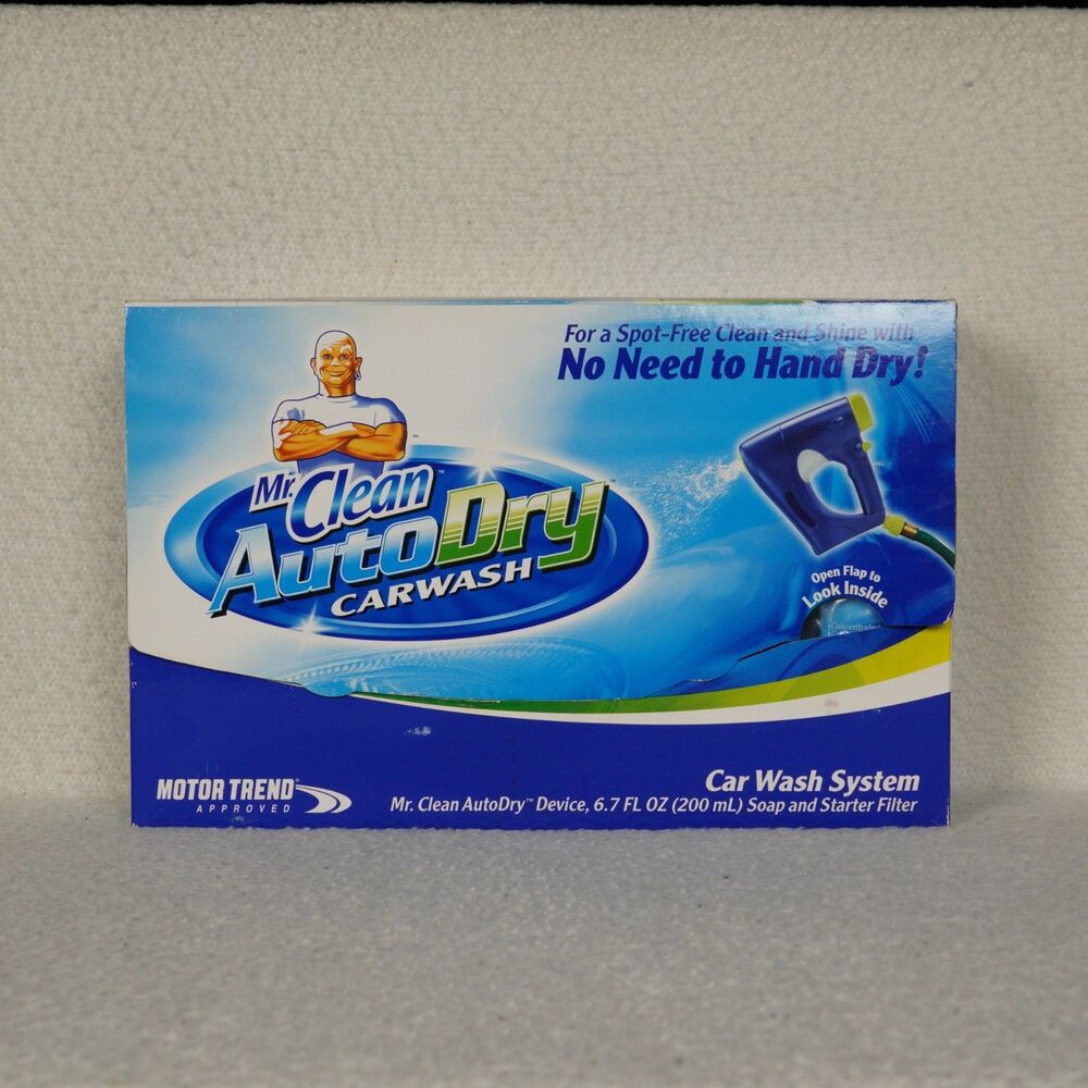 Mr. Clean AutoDry Car Wash System Starter Kit Handheld Motor Trend Sealed